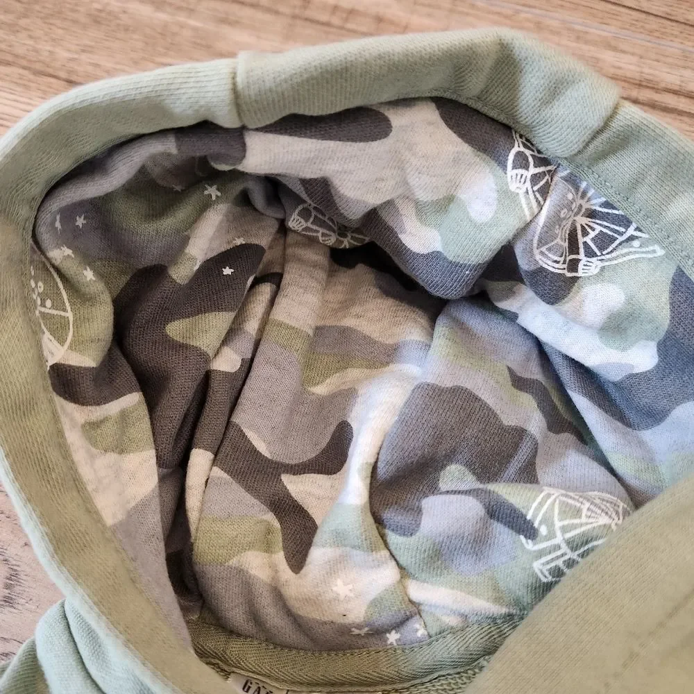 Baby Gap Star Wars Yoda Hoodie Size 3-6 months Desert Sage Green NWOT